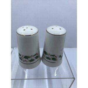 ROYAL LIMITED HOLLY HOLIDAY SALT & PEPPER SHAKER SET